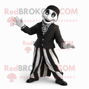 Black Mime mascotte kostuum...