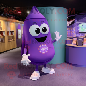 Purple Ray mascotte kostuum...