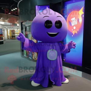 Purple Ray mascotte kostuum...