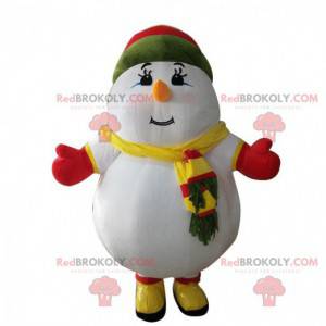 Fato de boneco de neve inflável, disfarce gigante -
