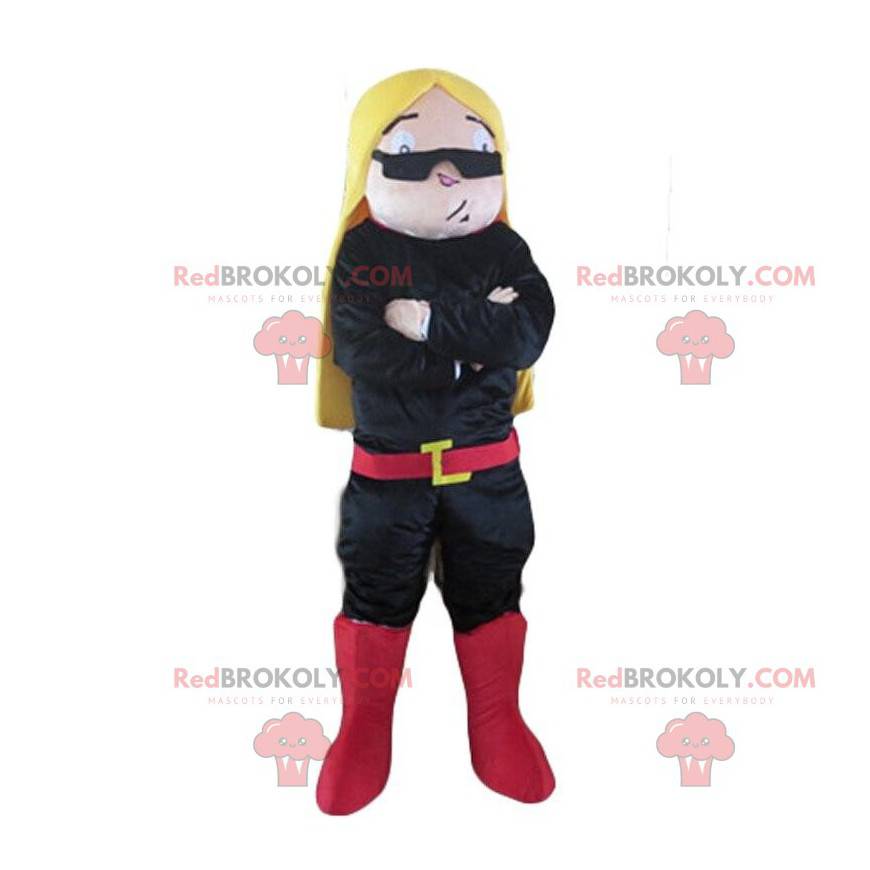 Disguise of blonde woman with sunglasses - Redbrokoly.com