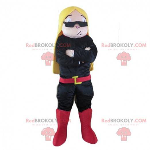 Disguise of blonde woman with sunglasses - Redbrokoly.com