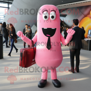 Pink Hot Dogs mascotte...