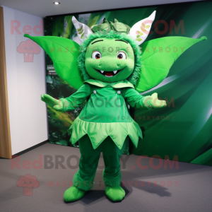 Green Tooth Fairy mascotte...