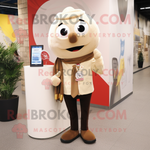 Beige hängsmycke maskot...