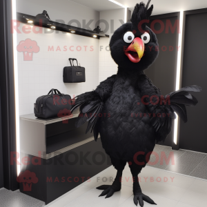 Schwarzes Huhn Maskottchen...