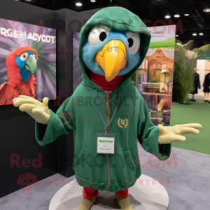 Forest Green Macaw mascotte...