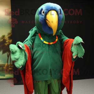 Forest Green Macaw mascotte...