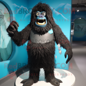 Black Yeti mascotte kostuum...