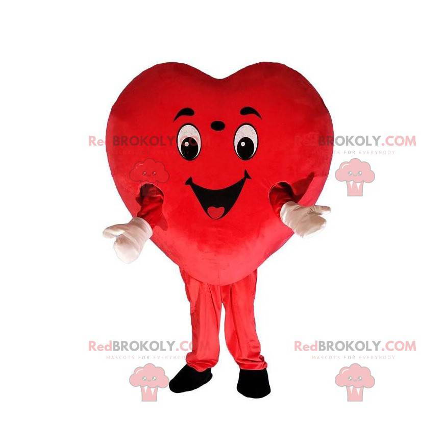 Fato gigante vermelho com formato de coração - Redbrokoly.com