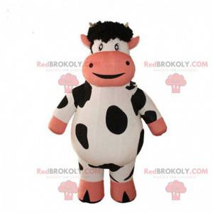 Mascotte de vache gonflable, costume de vache géante -