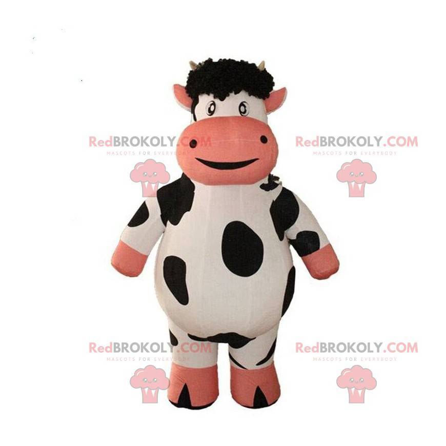 Mascote de vaca inflável, fantasia de vaca gigante -
