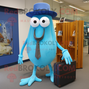 Sky Blue Squid mascotte...