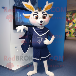 Navy Deer mascotte kostuum...