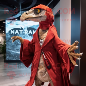 nan Utahraptor mascot costume character dressed with a Coat and Keychains