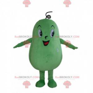 Mascotte de courge verte géante, déguisement de légume vert -