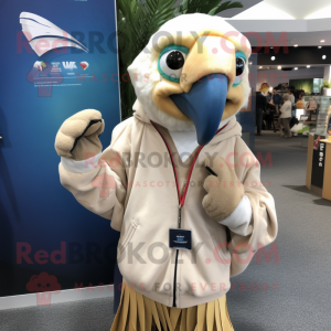 Beige Macaw mascotte...