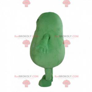Kæmpe grøn squash maskot, grøn grøntsag forklædning -