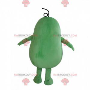 Gigantisk grønn squash maskot, grønn grønnsak forkledning -