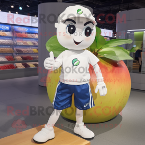 Hvit Apple maskot kostyme...