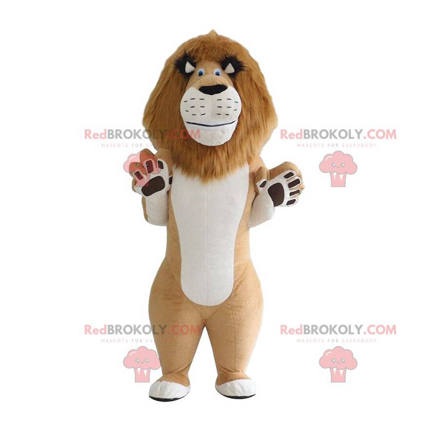 Kostyme til Alex, den berømte løven i tegneserien Madagaskar -
