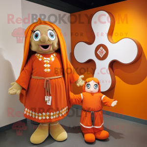 Orange Celtic Cross maskot...