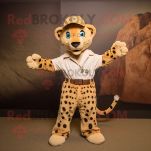 Tan Cheetah mascotte...