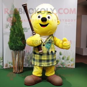 Citrongul sækkepibe maskot...