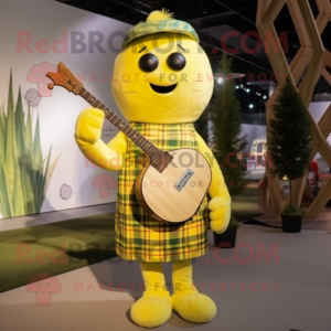 Citrongul sækkepibe maskot...
