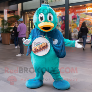 Teal Bagels mascotte...