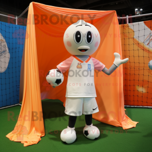 Peach Soccer Goal maskot...