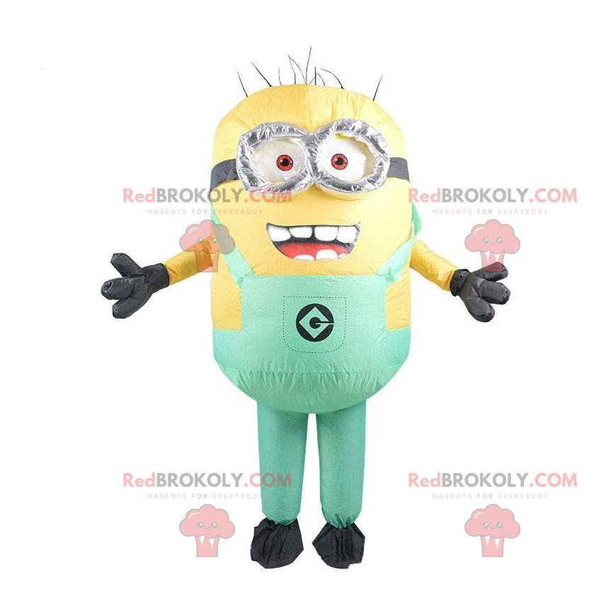 Oppustelige Minions maskot, gul tegneseriefigur - Redbrokoly.com