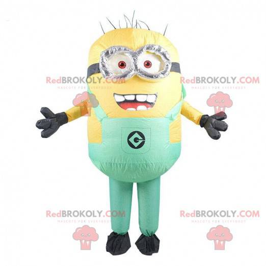 Oppustelige Minions maskot, gul tegneseriefigur - Redbrokoly.com