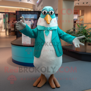 Teal Albatros mascotte...