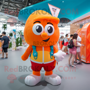 Orange Ice Maskottchen...