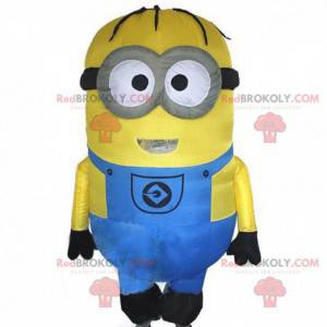 Oppustelige Minions Cosotume, gul tegneseriefigur -