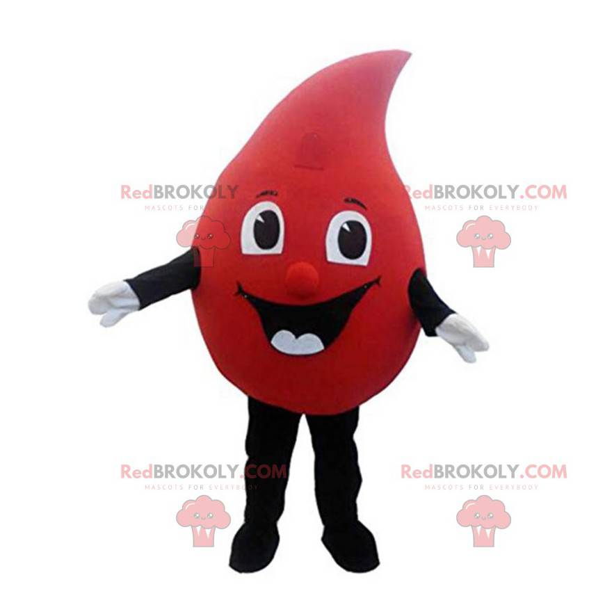 Gigantisch bloeddruppelkostuum, bloeddonatiekostuum -