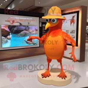 Orange Archaeopteryx maskot...