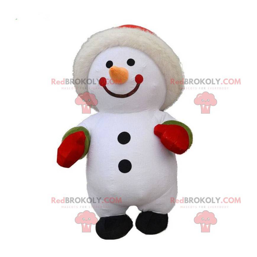 Big snowman inflatable costume, winter costume - Redbrokoly.com