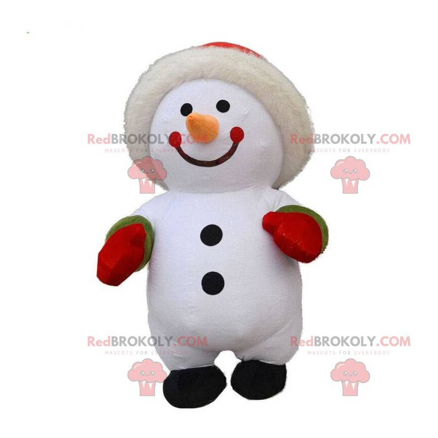 Fato inflável de boneco de neve grande, traje de inverno - Fato inflável de boneco de neve grande, traje de inverno -