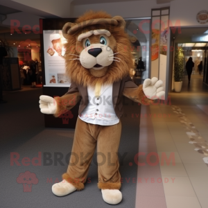 Brown Tamer Lion mascotte...