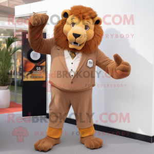 Brown Tamer Lion mascotte...