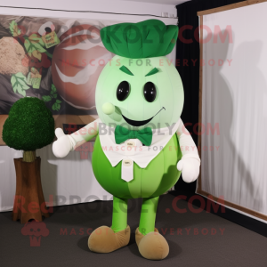 Grøn majroe maskot kostume...