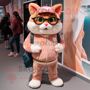 Peach Bobcat mascotte...