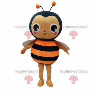 Déguisement d'abeille orange et noire, costume d'insecte volant