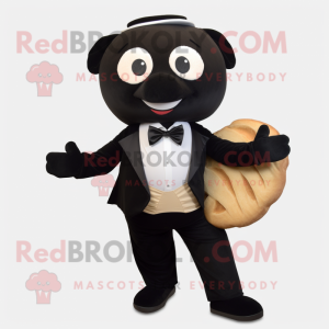 Black Bagels maskot kostym...