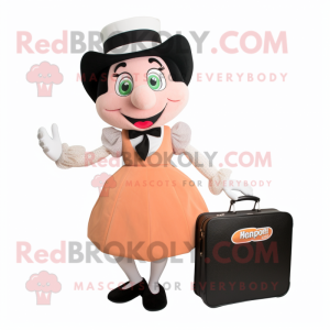 Peach Mime maskot kostume...