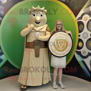 Tan Celtic Shield maskot...