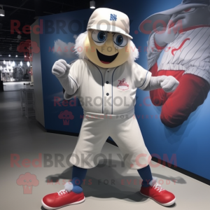 nan Ice mascot costume character dressed with a Baseball Tee and Shoe laces