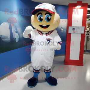 nan Ice mascot costume character dressed with a Baseball Tee and Shoe laces